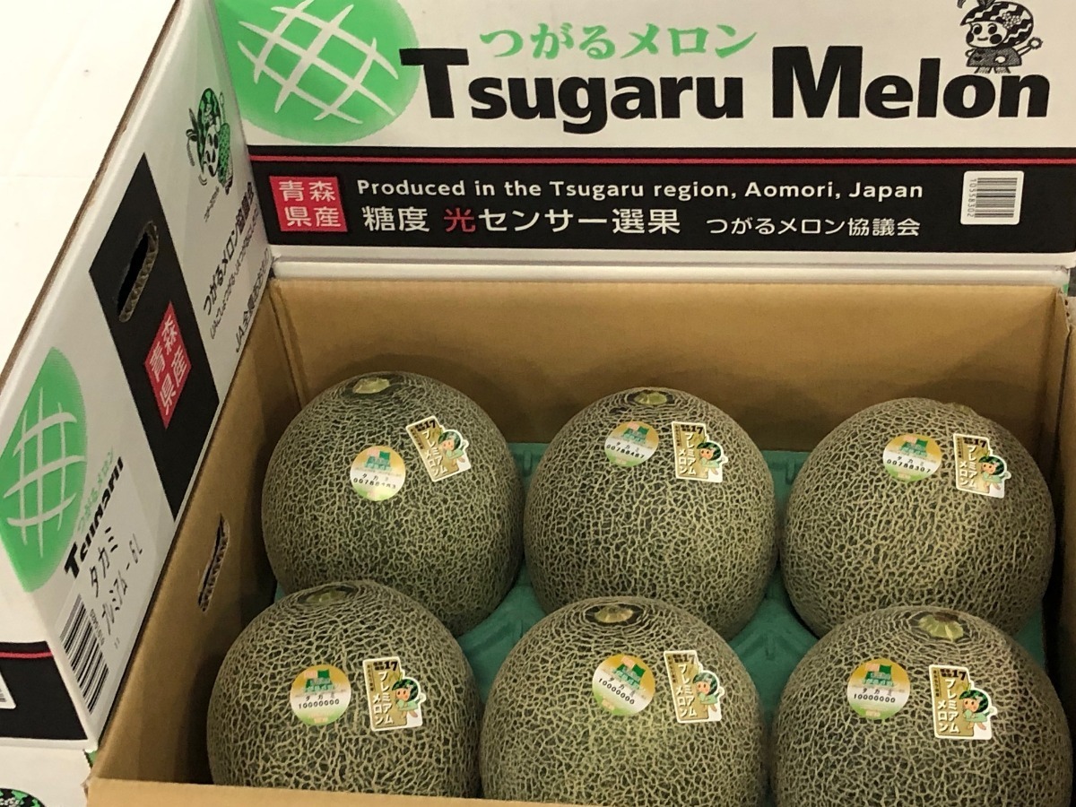 タカミメロン初競り - 青森合同青果株式会社｜公式｜青森市中央卸売市場